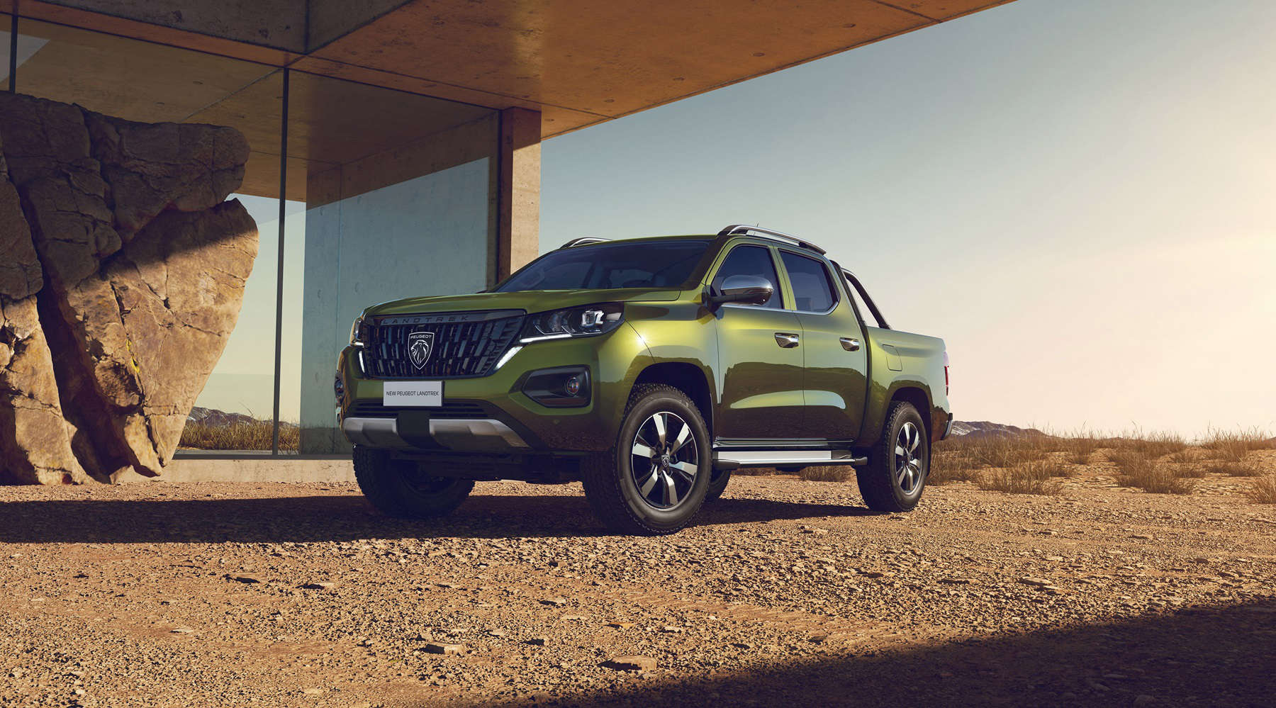 PEUGEOT Landtrek, вигляд спереду з лівого боку