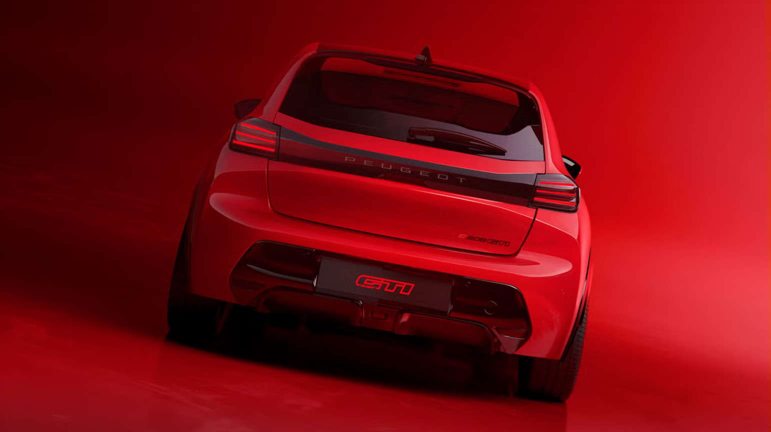 Новий PEUGEOT e-208 GTi, вигляд ззаду